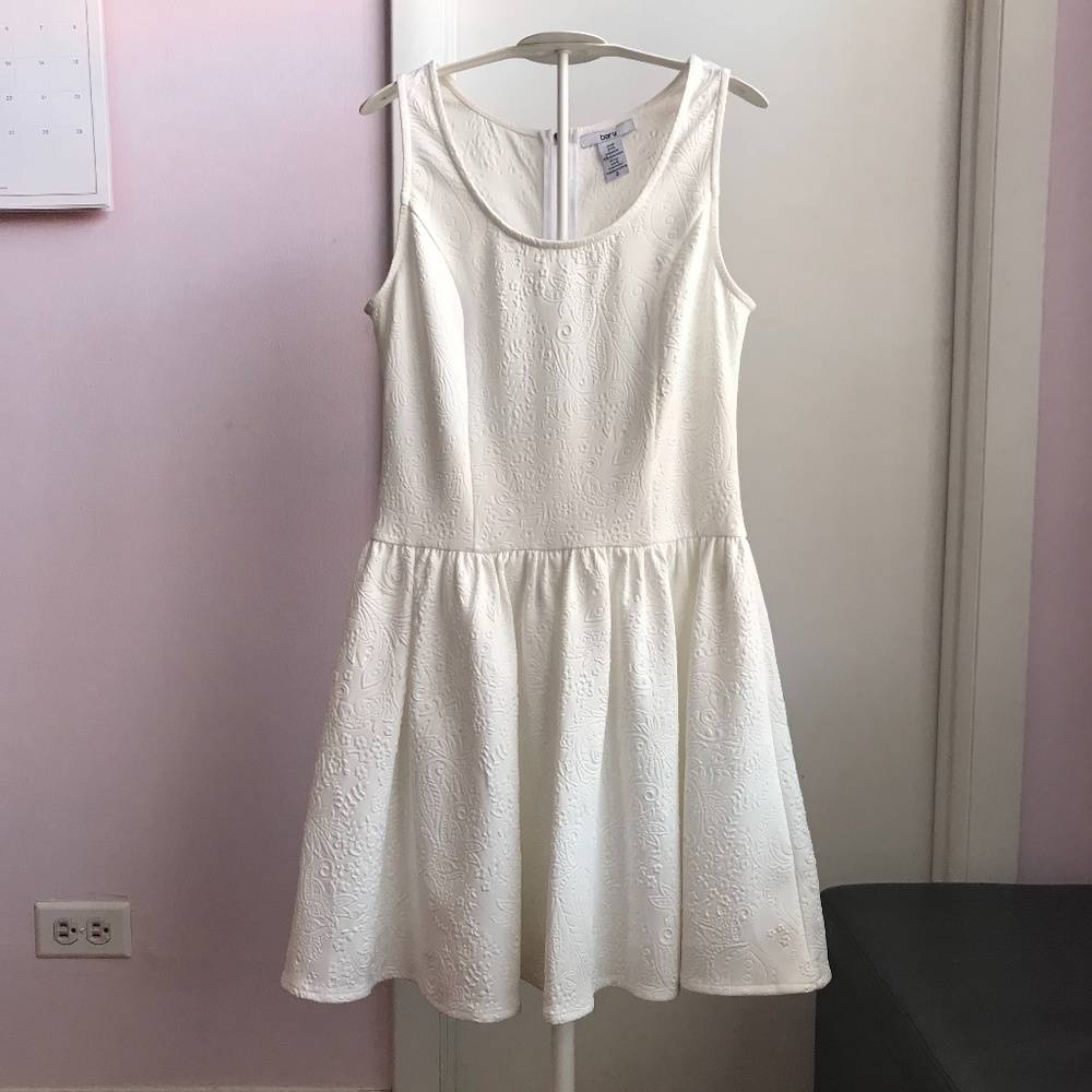 Bar III White Floral Dress
